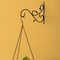 Decorative Metal Wall Mounted Hook for Hanging Plants, Bracket Hanger Flower Pot Holder, 2 Pack